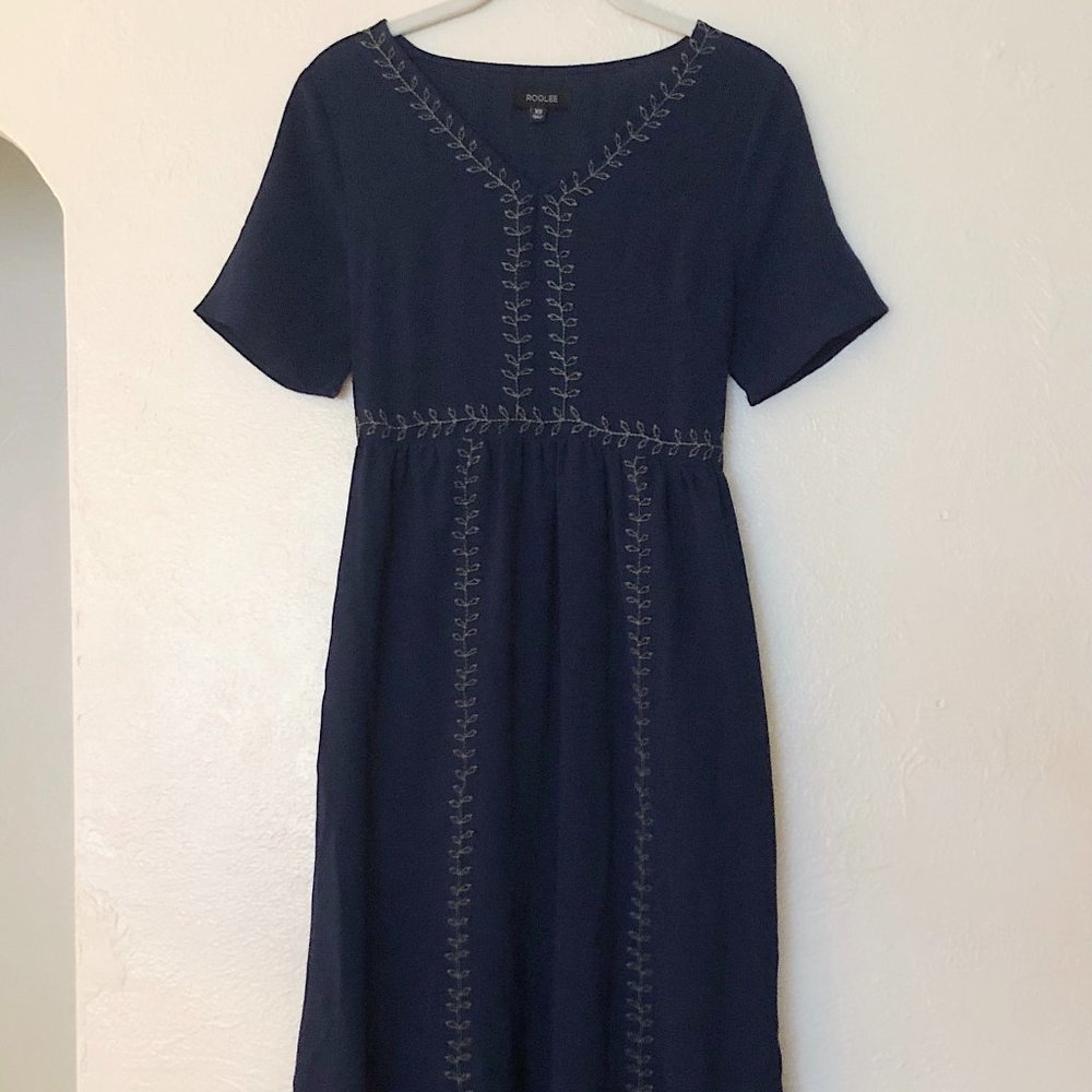 Roolee Navy Maxi Dress